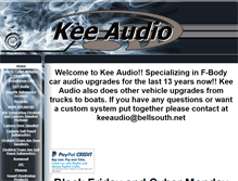 Tablet Screenshot of keeaudio.com